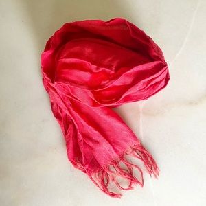 Moroccan Red Pashmina Scarf